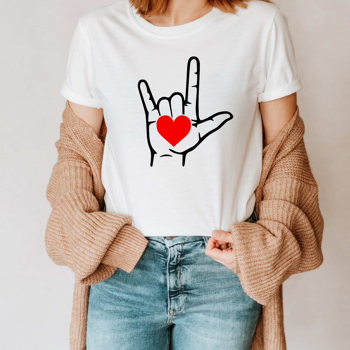 I LOVE YOU | ASL | TEE | Gildan