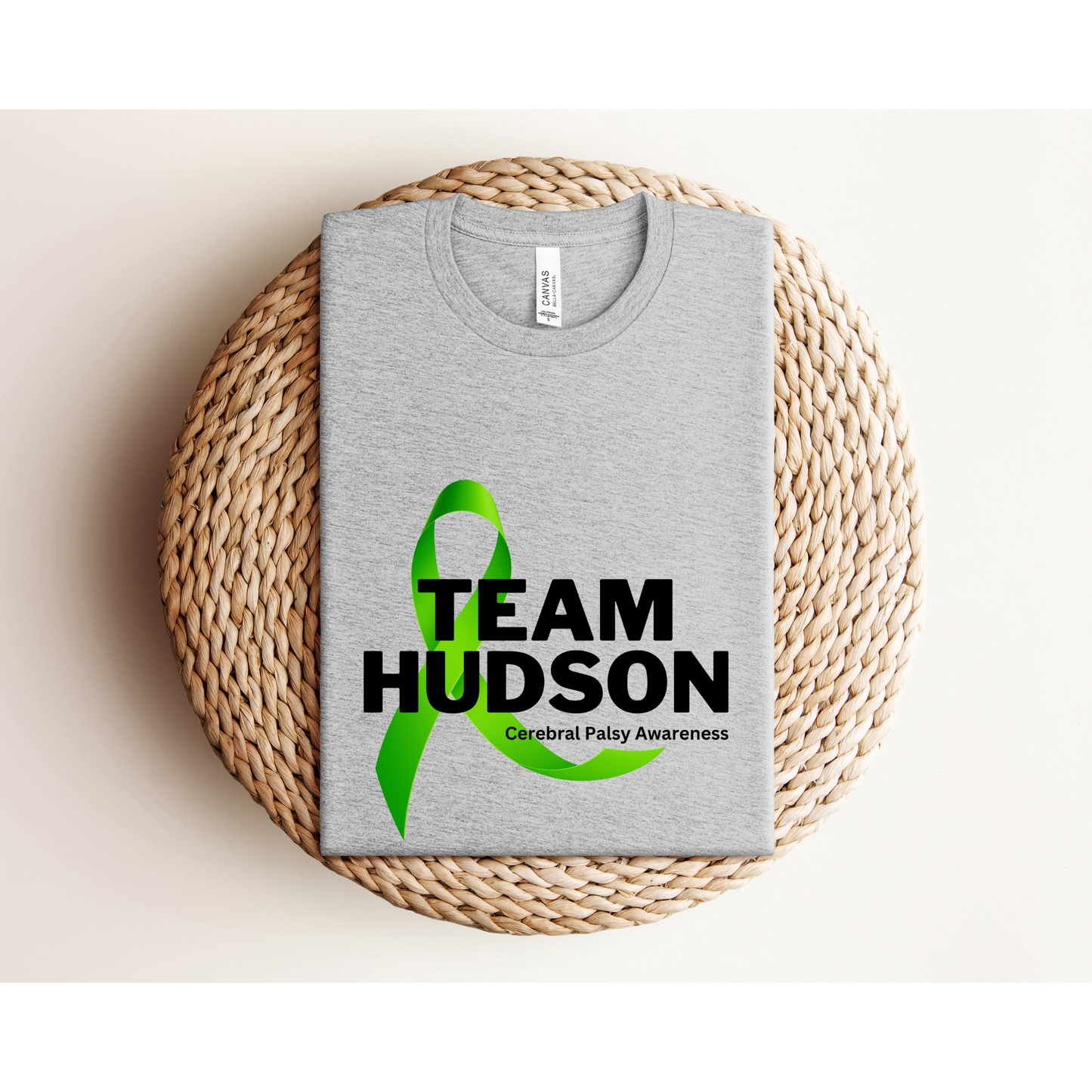 TEAM HUDSON (FRONT DESIGN ONLY) | Cerebral Palsy Awareness | TEE | Bella+Canvas