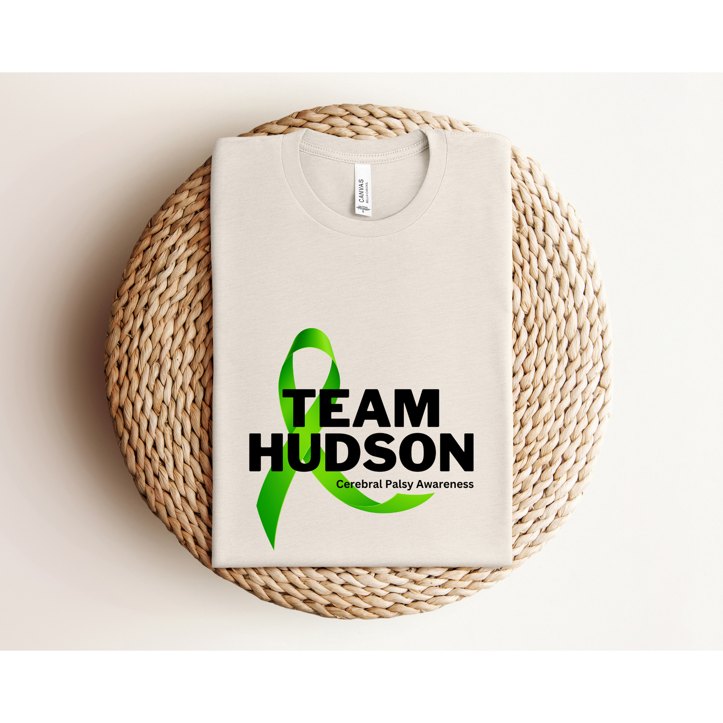 TEAM HUDSON (FRONT DESIGN ONLY) | Cerebral Palsy Awareness | TEE | Bella+Canvas