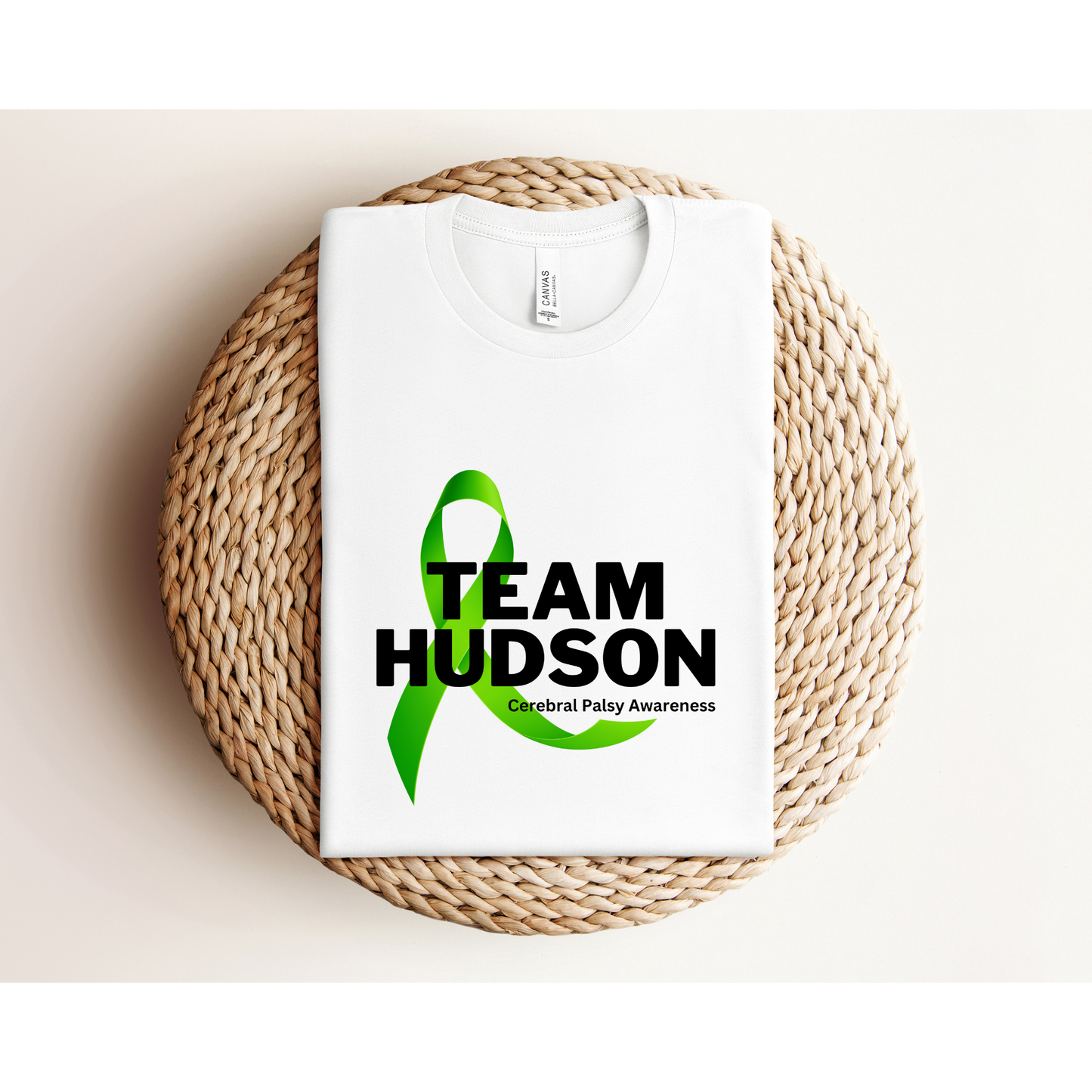 TEAM HUDSON (FRONT DESIGN ONLY) | Cerebral Palsy Awareness | TEE | Bella+Canvas