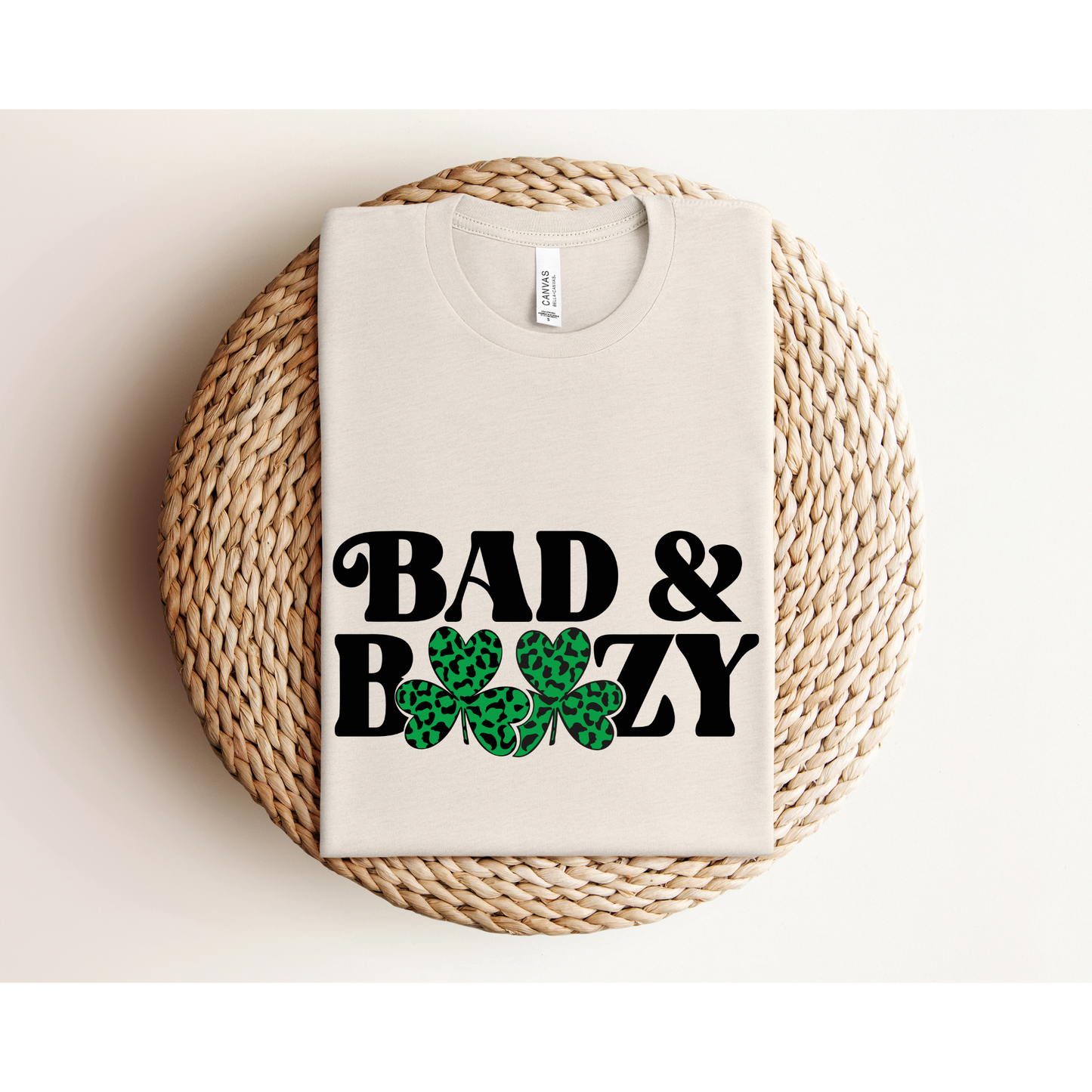 BAD AND BOOZY | St. Patrick's Day TEE | Bella+Canvas