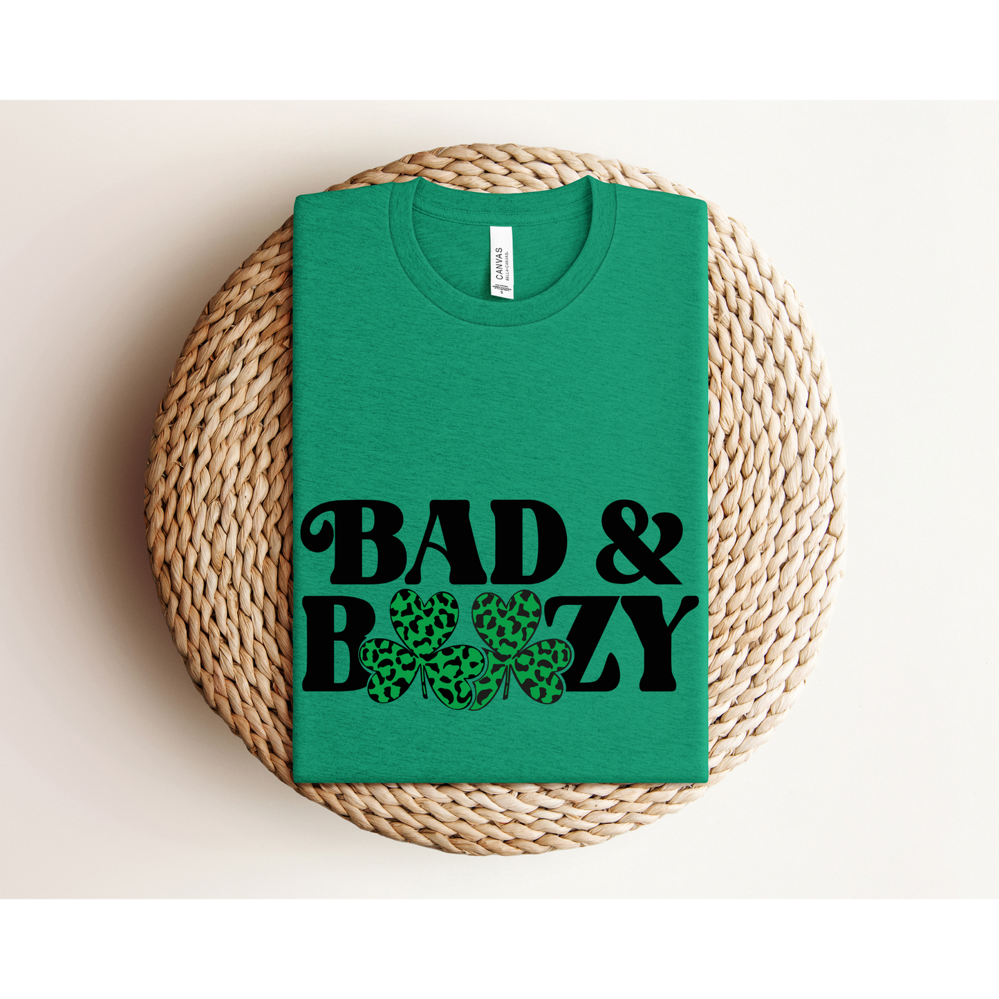 BAD AND BOOZY | St. Patrick's Day TEE | Bella+Canvas