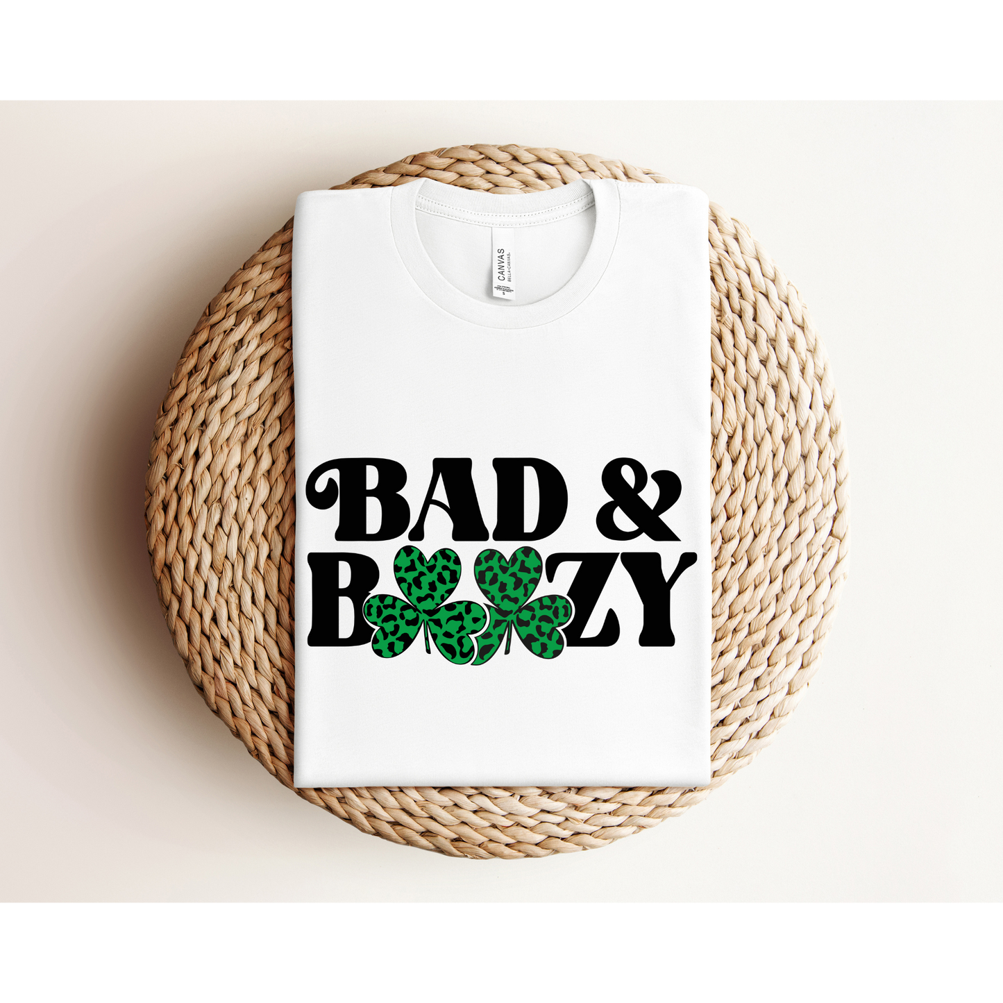 BAD AND BOOZY | St. Patrick's Day TEE | Bella+Canvas