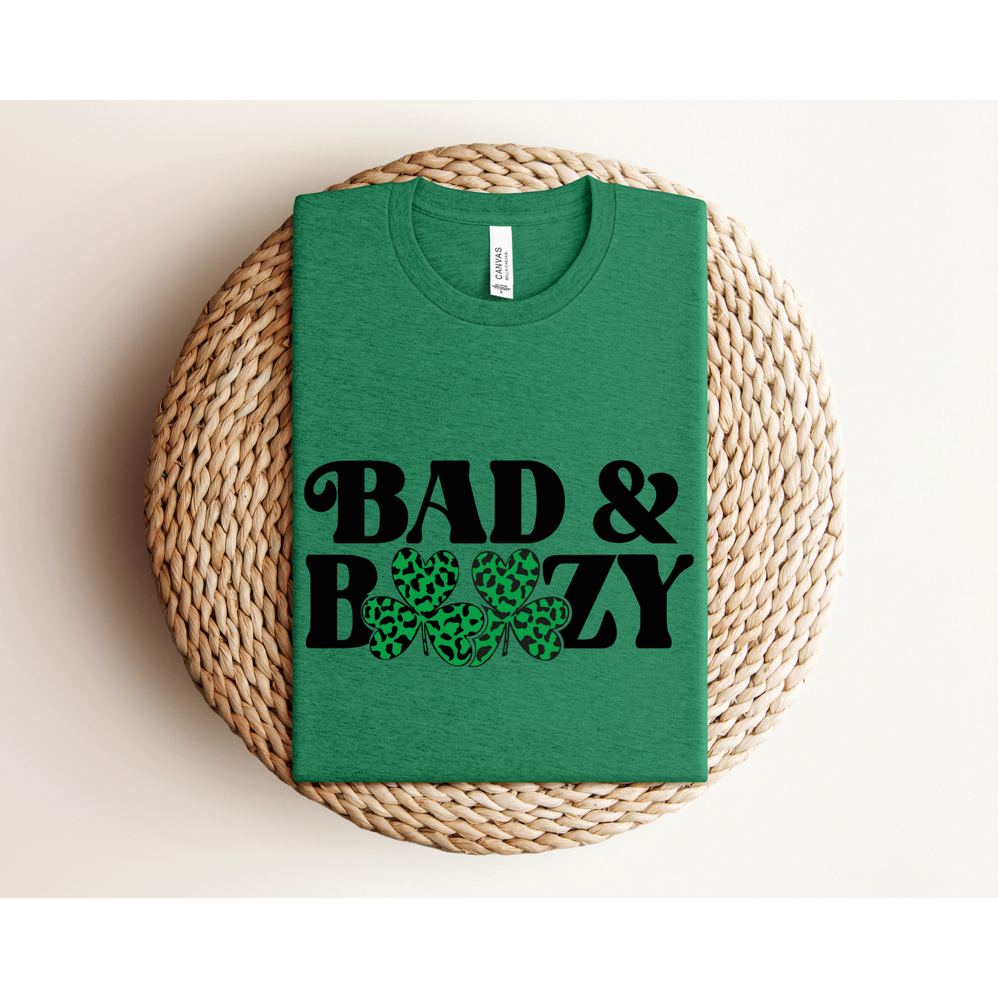 BAD AND BOOZY | St. Patrick's Day TEE | Bella+Canvas