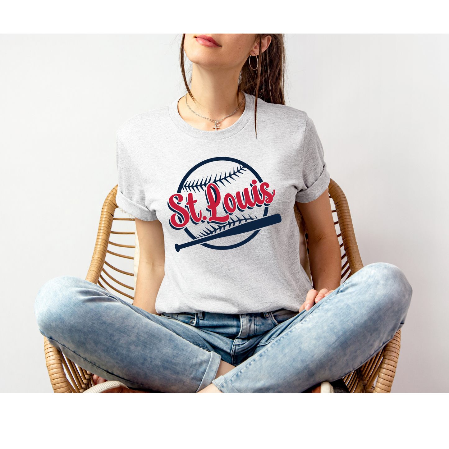 STL Play Ball | STL Baseball | Bella+Canvas XS-5XL