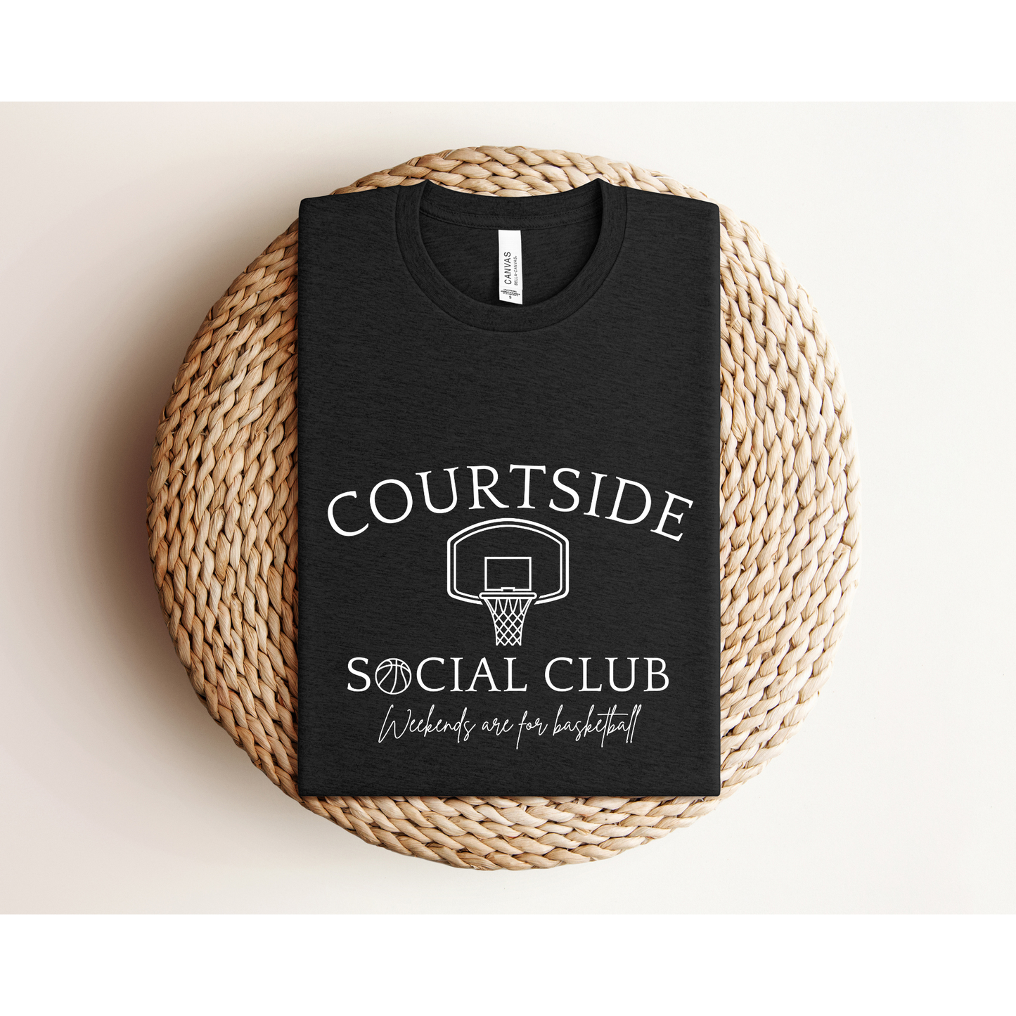 COURTSIDE BASKETBALL SOCIAL CLUB | Basketball Mom | Bella+Canvas XS-5XL