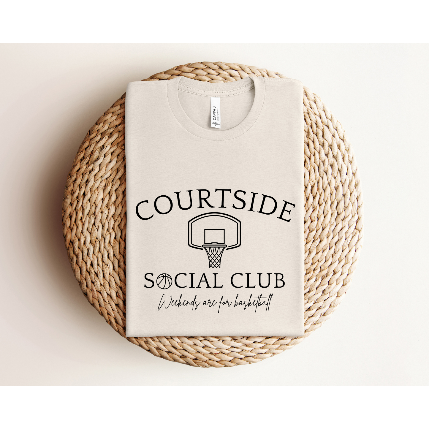 COURTSIDE BASKETBALL SOCIAL CLUB | Basketball Mom | Bella+Canvas XS-5XL