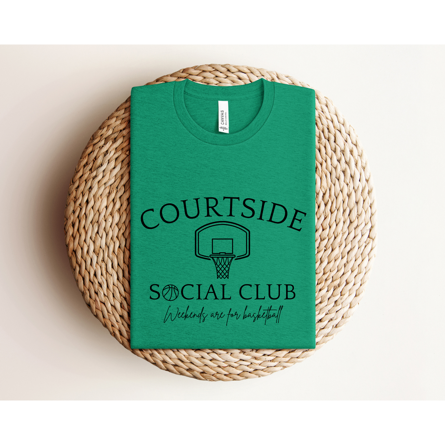 COURTSIDE BASKETBALL SOCIAL CLUB | Basketball Mom | Bella+Canvas XS-5XL