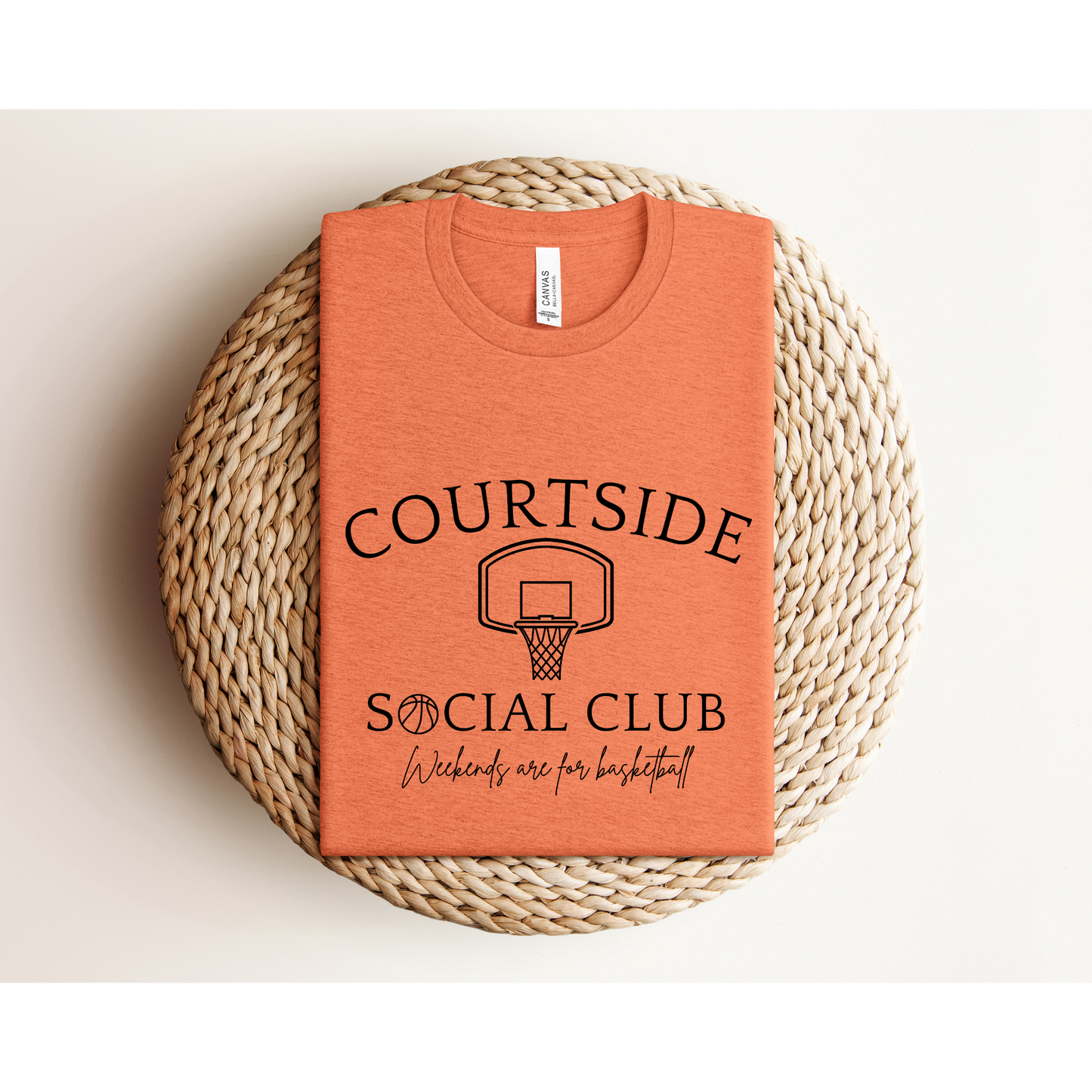 COURTSIDE BASKETBALL SOCIAL CLUB | Basketball Mom | Bella+Canvas XS-5XL