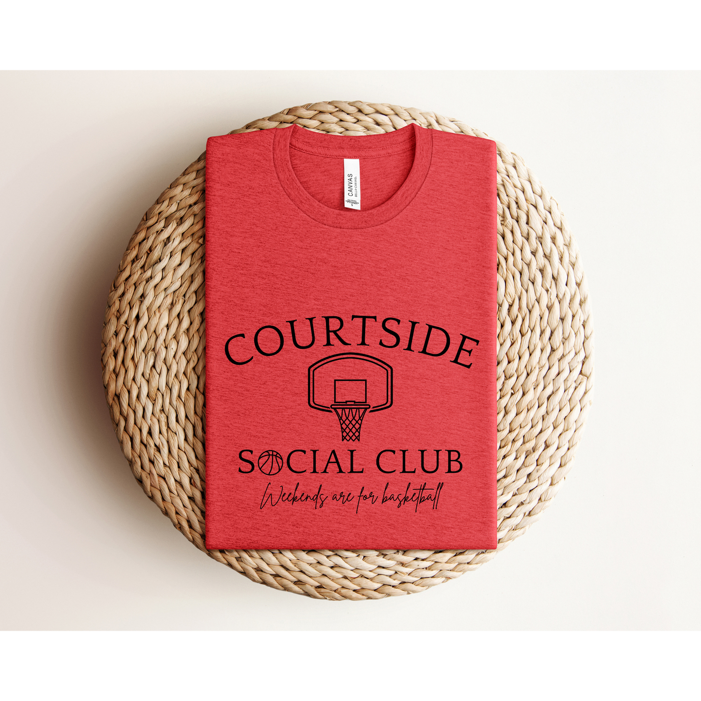 COURTSIDE BASKETBALL SOCIAL CLUB | Basketball Mom | Bella+Canvas XS-5XL