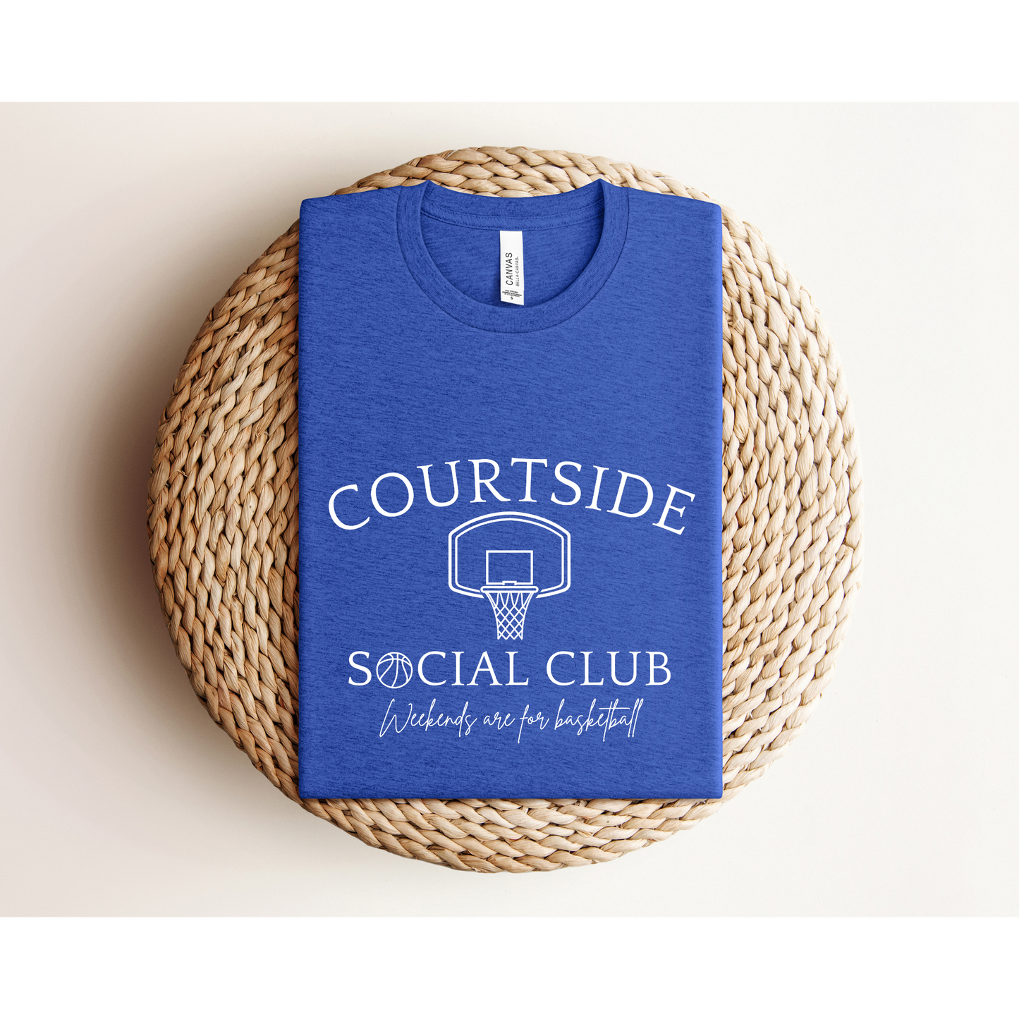 COURTSIDE BASKETBALL SOCIAL CLUB | Basketball Mom | Bella+Canvas XS-5XL