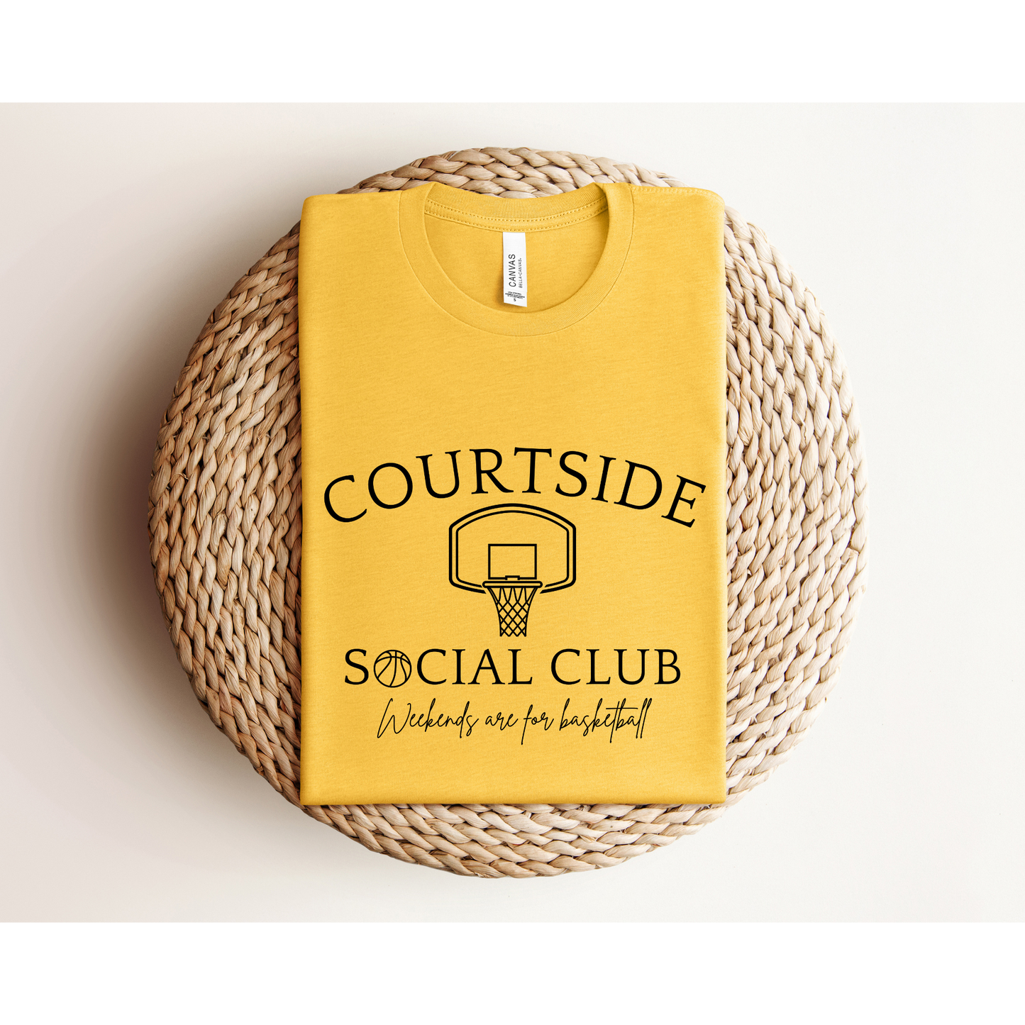 COURTSIDE BASKETBALL SOCIAL CLUB | Basketball Mom | Bella+Canvas XS-5XL