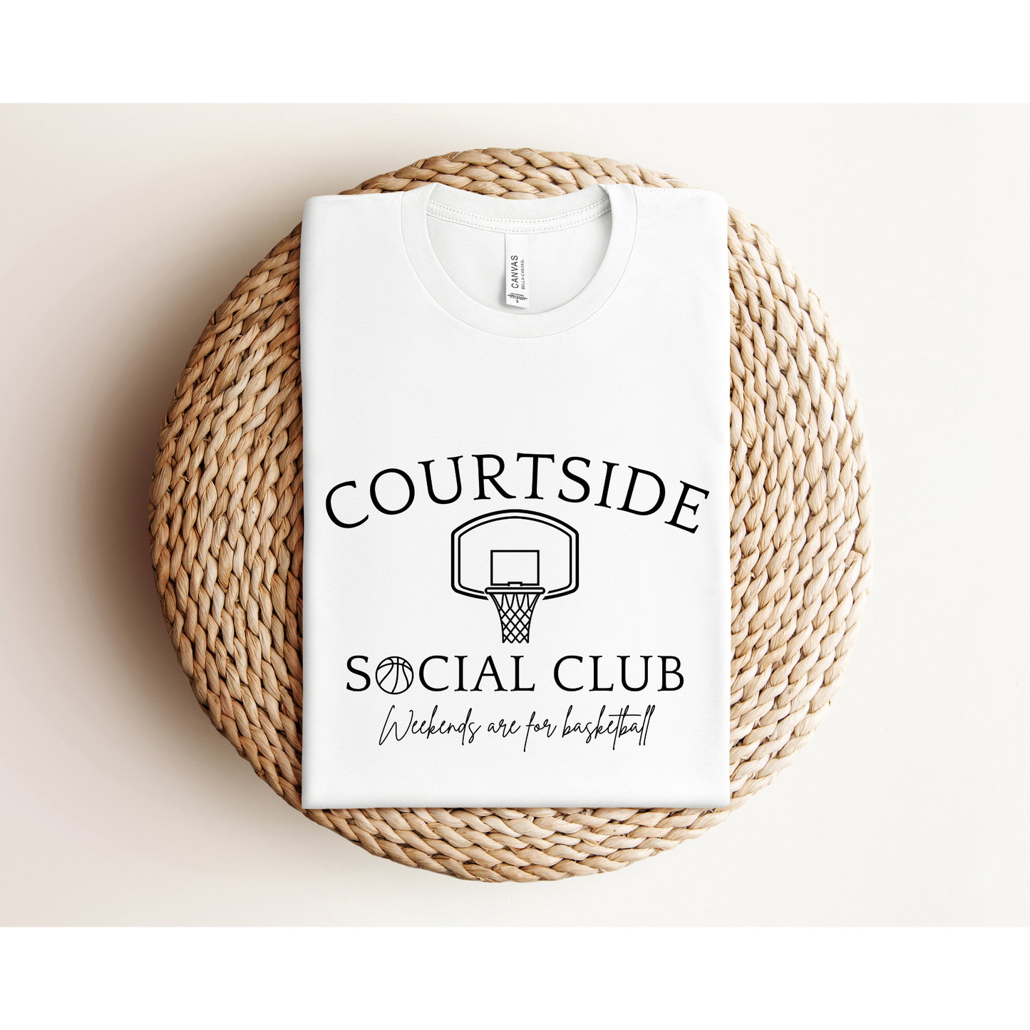 COURTSIDE BASKETBALL SOCIAL CLUB | Basketball Mom | Bella+Canvas XS-5XL