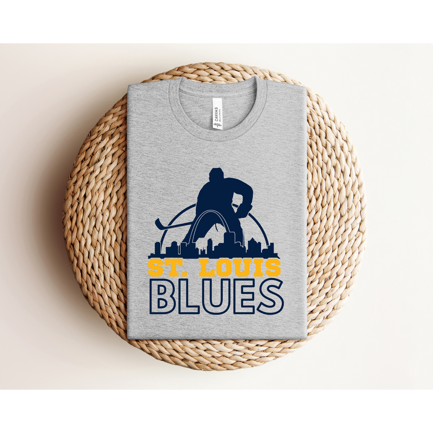 STL Skyline | BLUES HOCKEY | Bella+Canvas XS-5XL