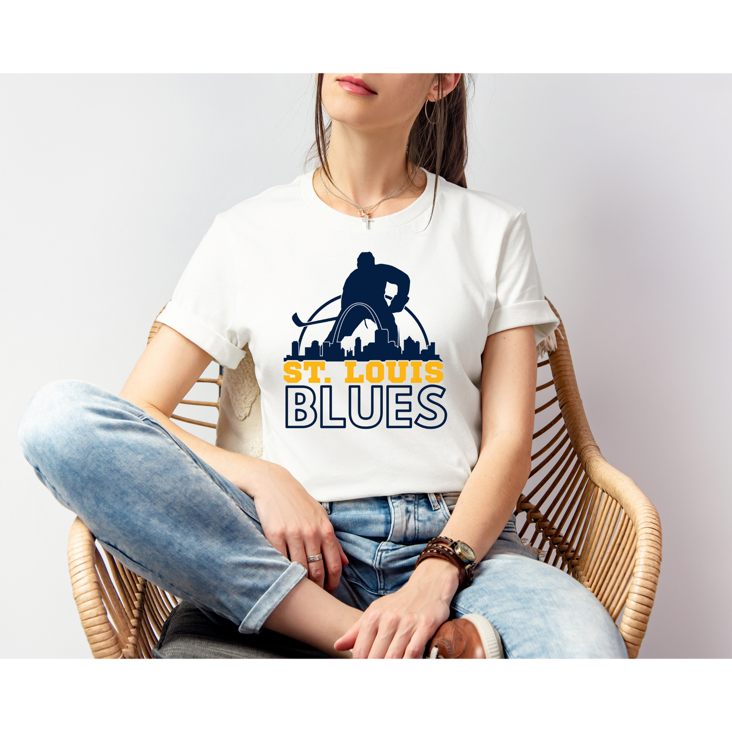 STL Skyline | BLUES HOCKEY | Bella+Canvas XS-5XL