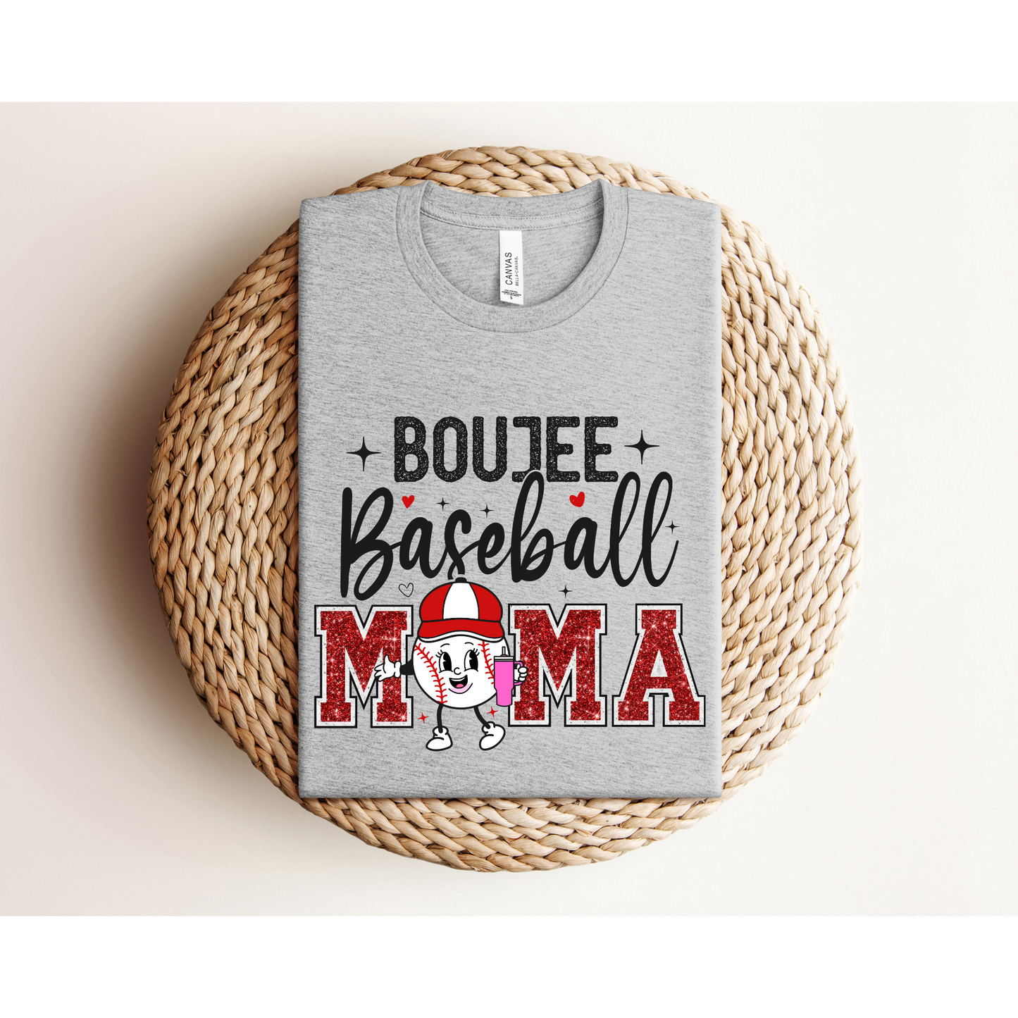 BOUJEE BASEBALL MOM | Baseball Mom | Bella+Canvas XS-5XL