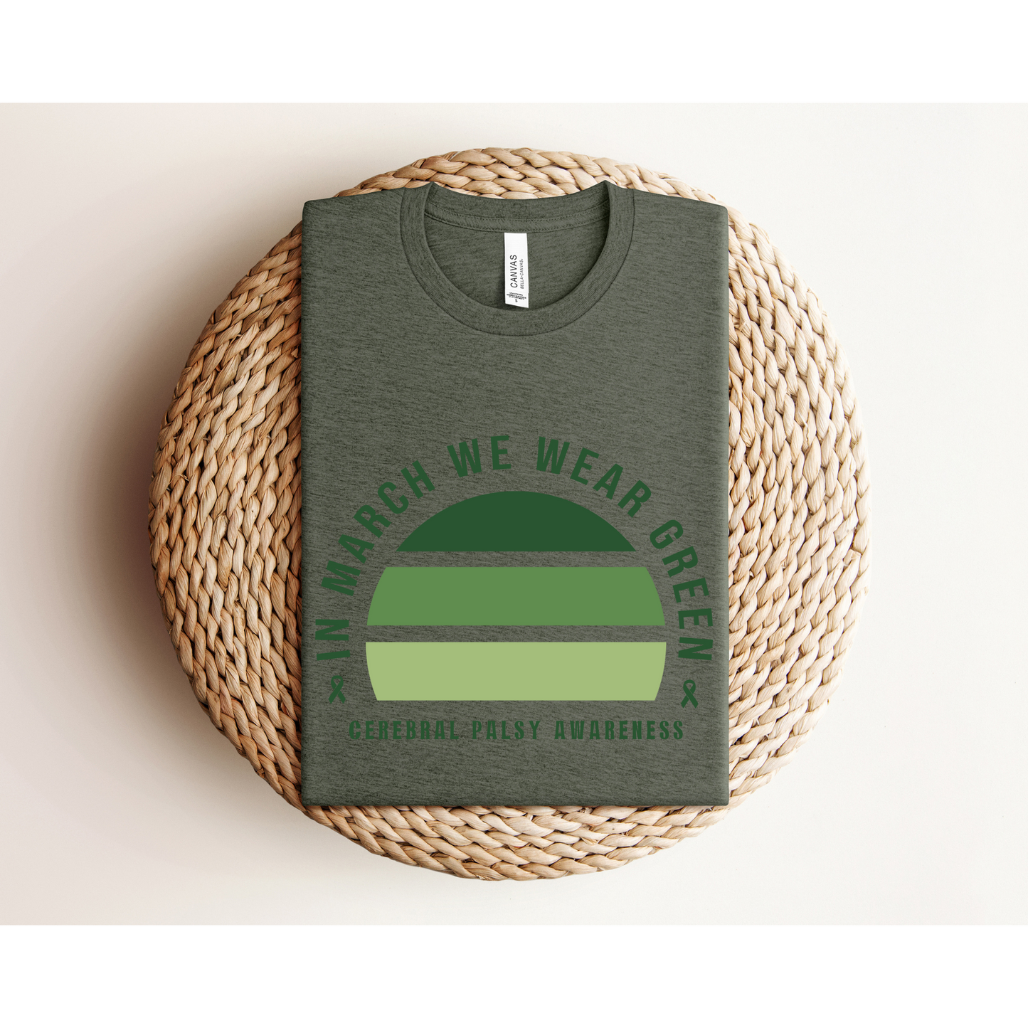 IN MARCH WE WEAR GREEN | Adult TEE XS-4XL | Bella+Canvas