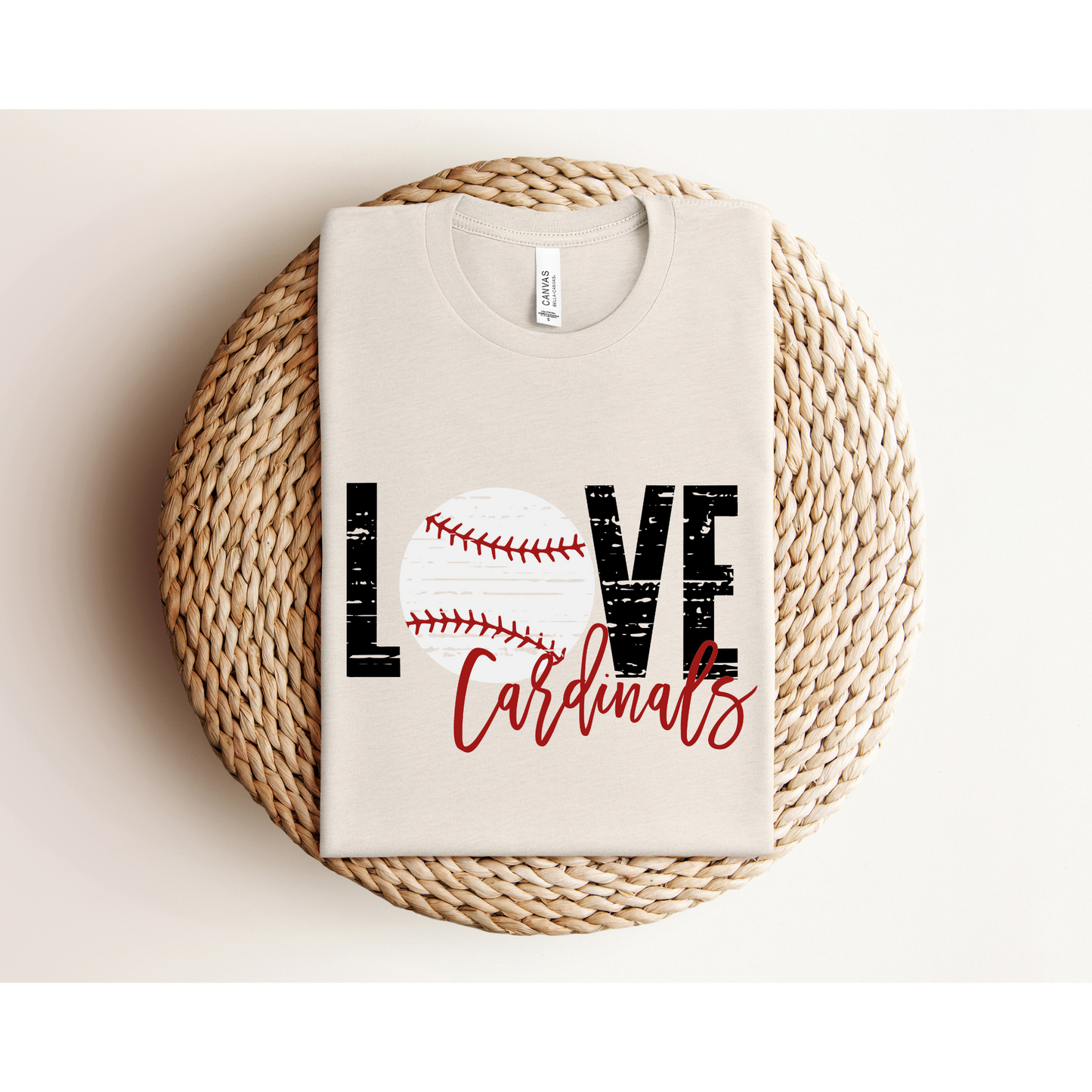 CARDINAL LOVE | STL Baseball | Bella+Canvas XS-5XL