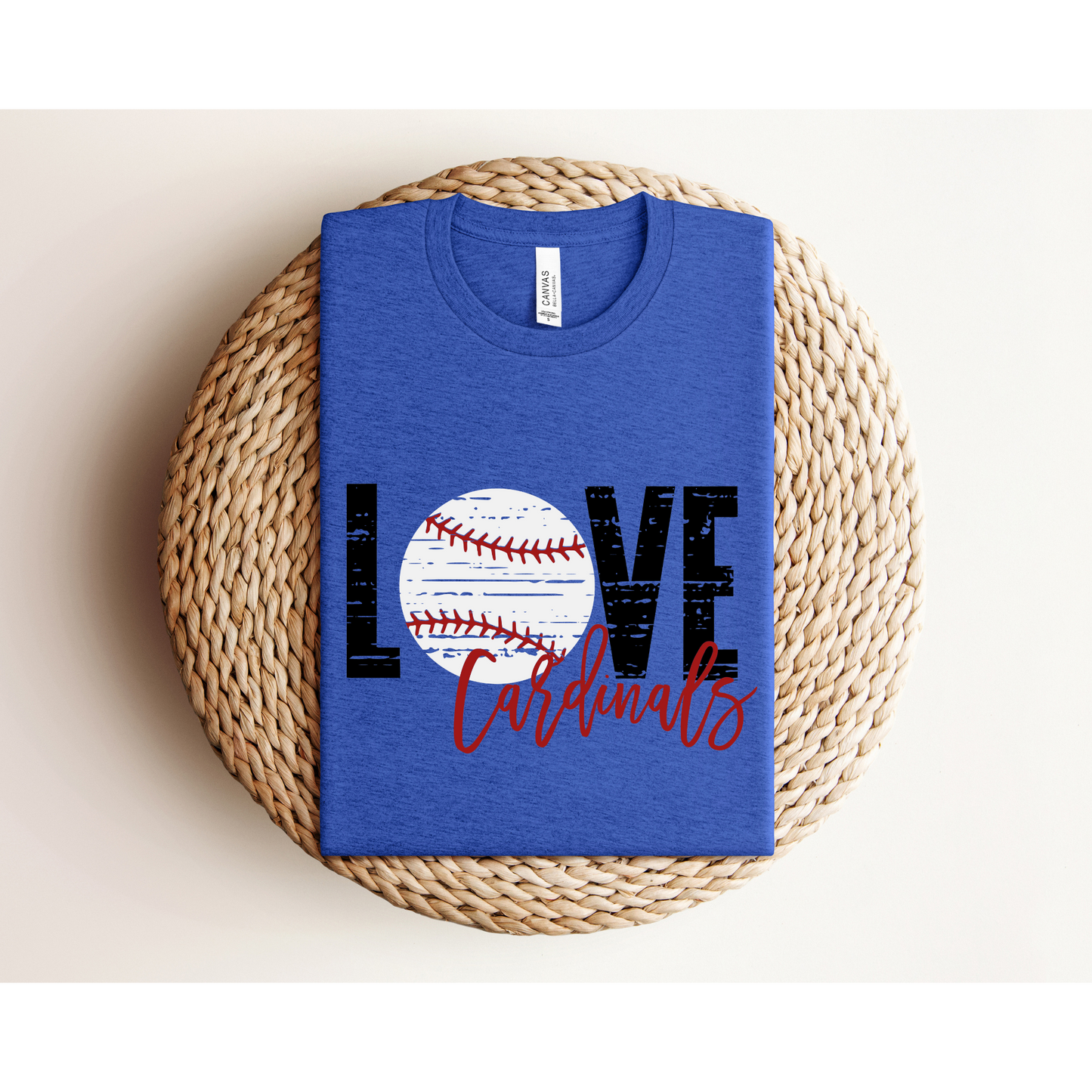 CARDINAL LOVE | STL Baseball | Bella+Canvas XS-5XL