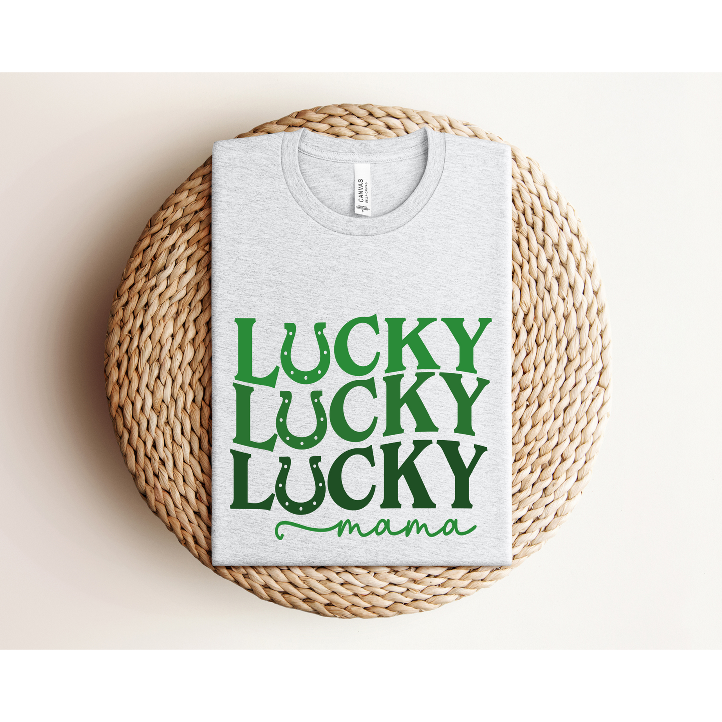 LUCKY MAMA | St. Patrick's Day TEE | Bella+Canvas