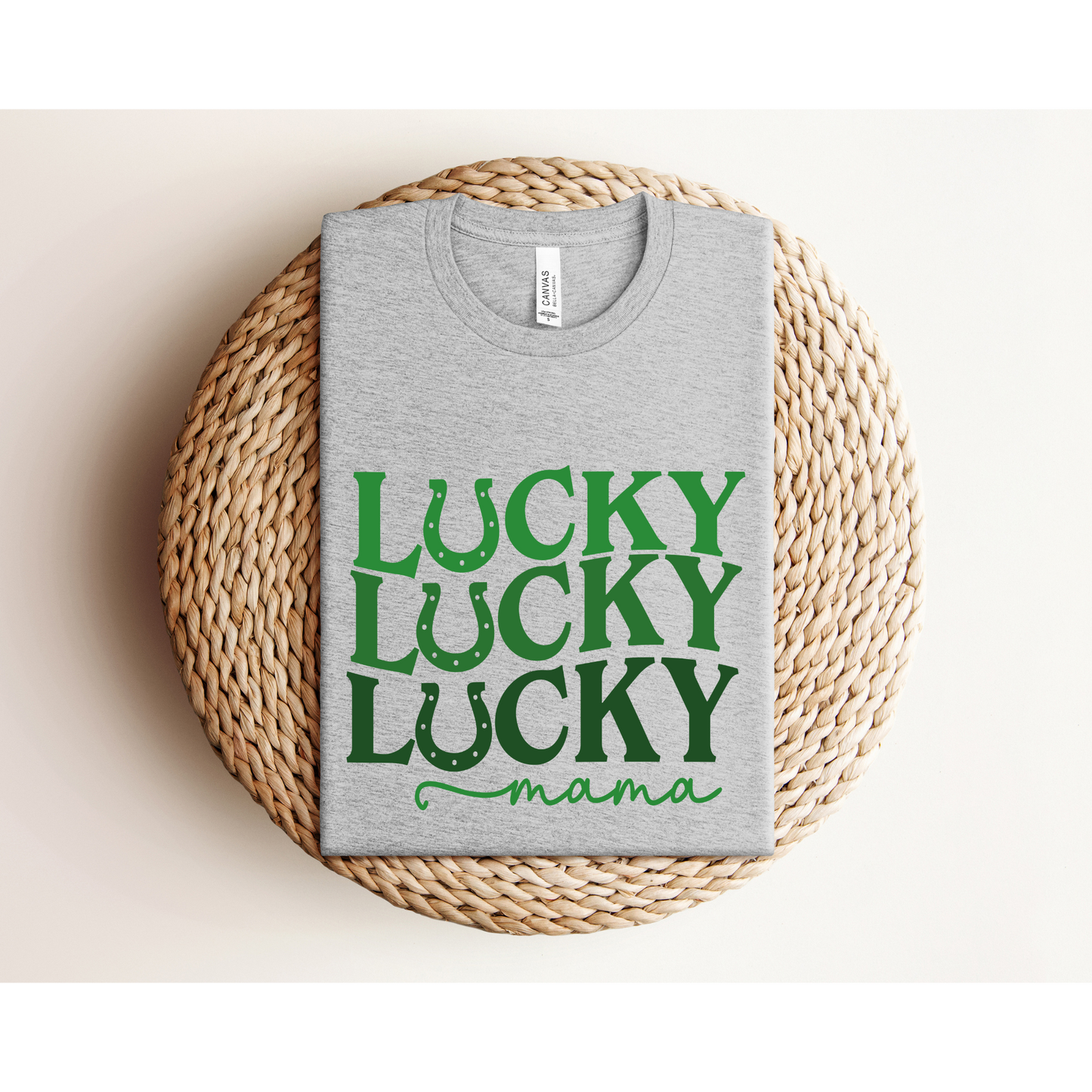 LUCKY MAMA | St. Patrick's Day TEE | Bella+Canvas