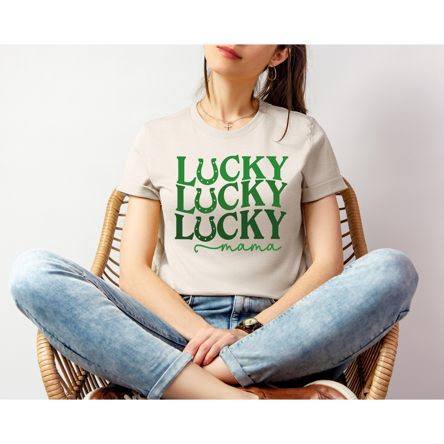 LUCKY MAMA | St. Patrick's Day TEE | Bella+Canvas