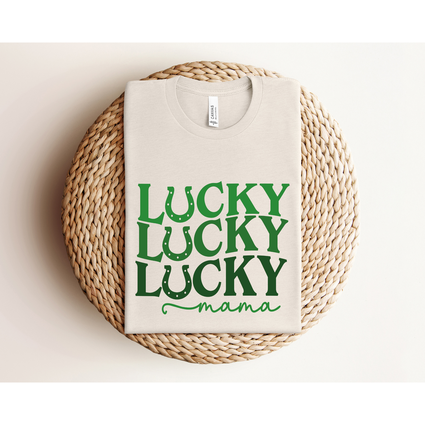 LUCKY MAMA | St. Patrick's Day TEE | Bella+Canvas