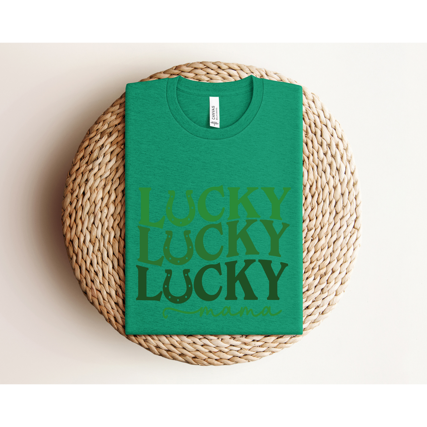 LUCKY MAMA | St. Patrick's Day TEE | Bella+Canvas