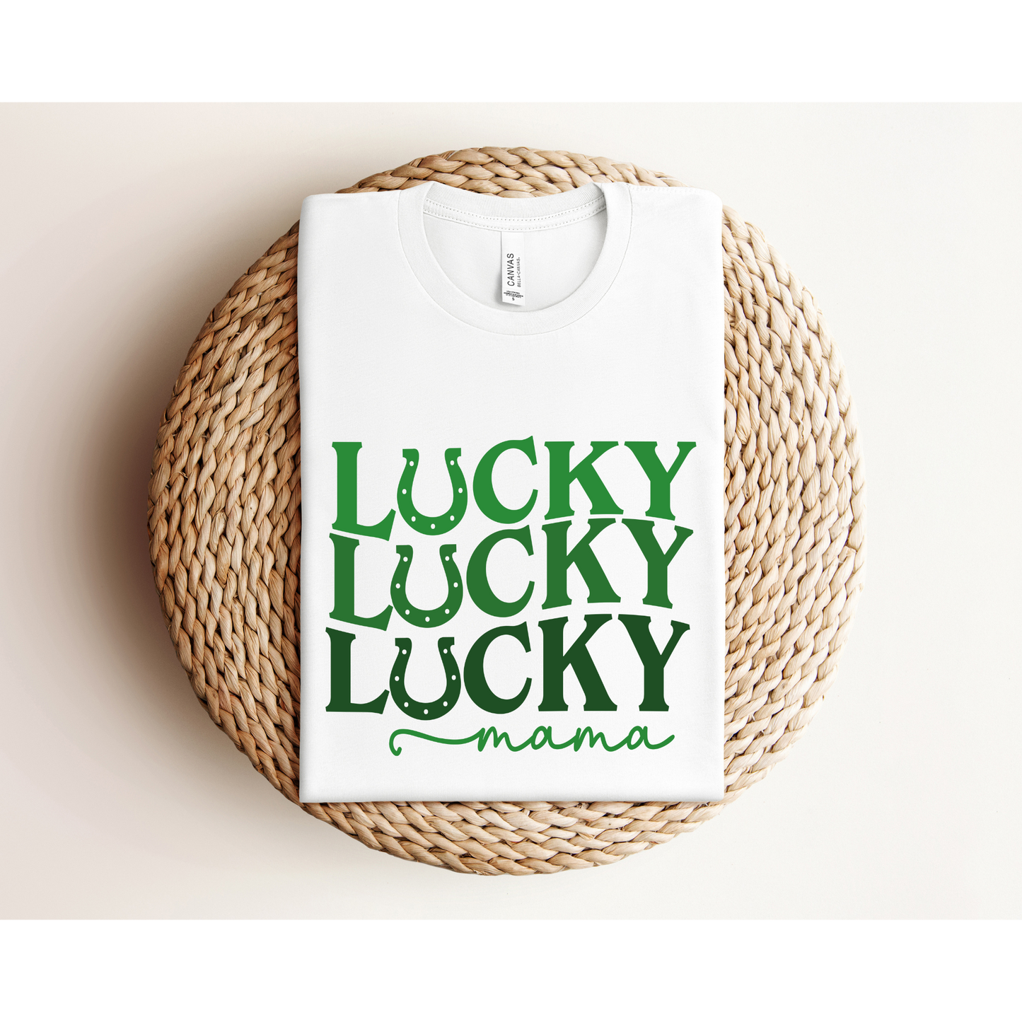 LUCKY MAMA | St. Patrick's Day TEE | Bella+Canvas