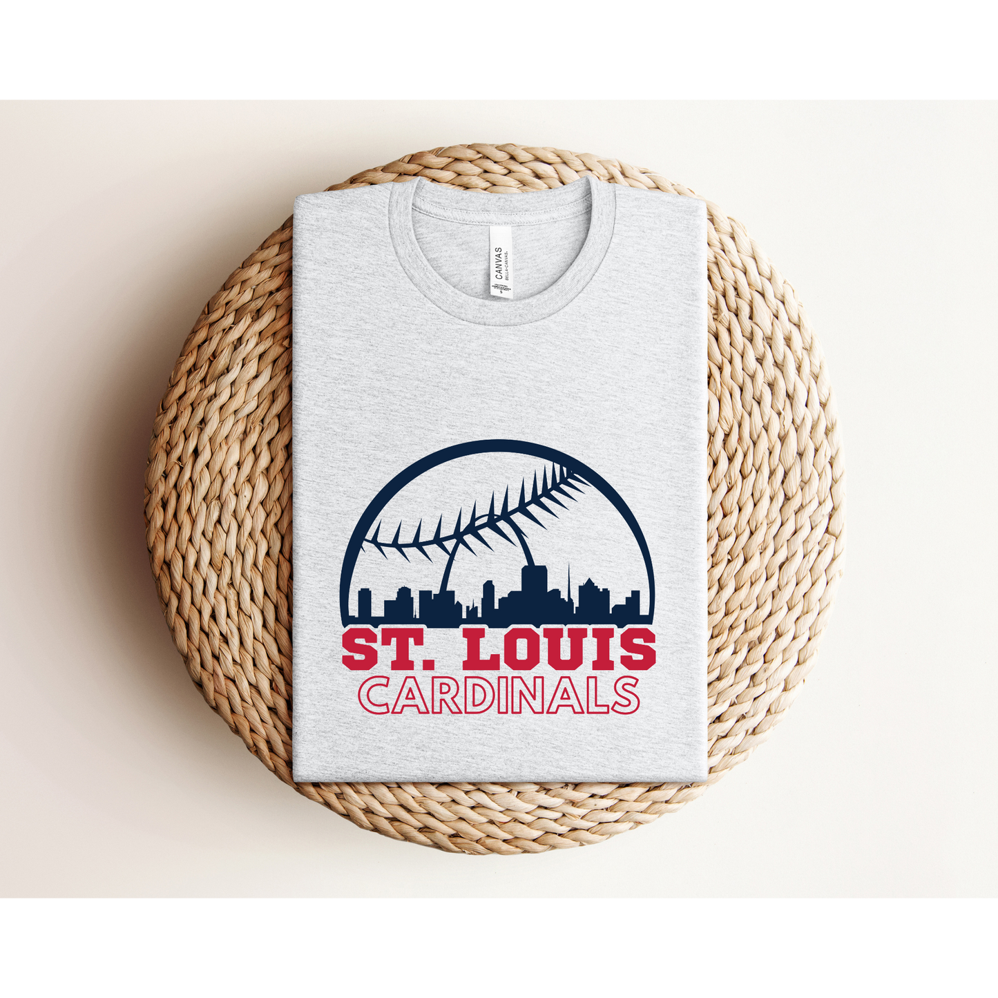 STL Skyline | Cardinals | Bella+Canvas XS-5XL