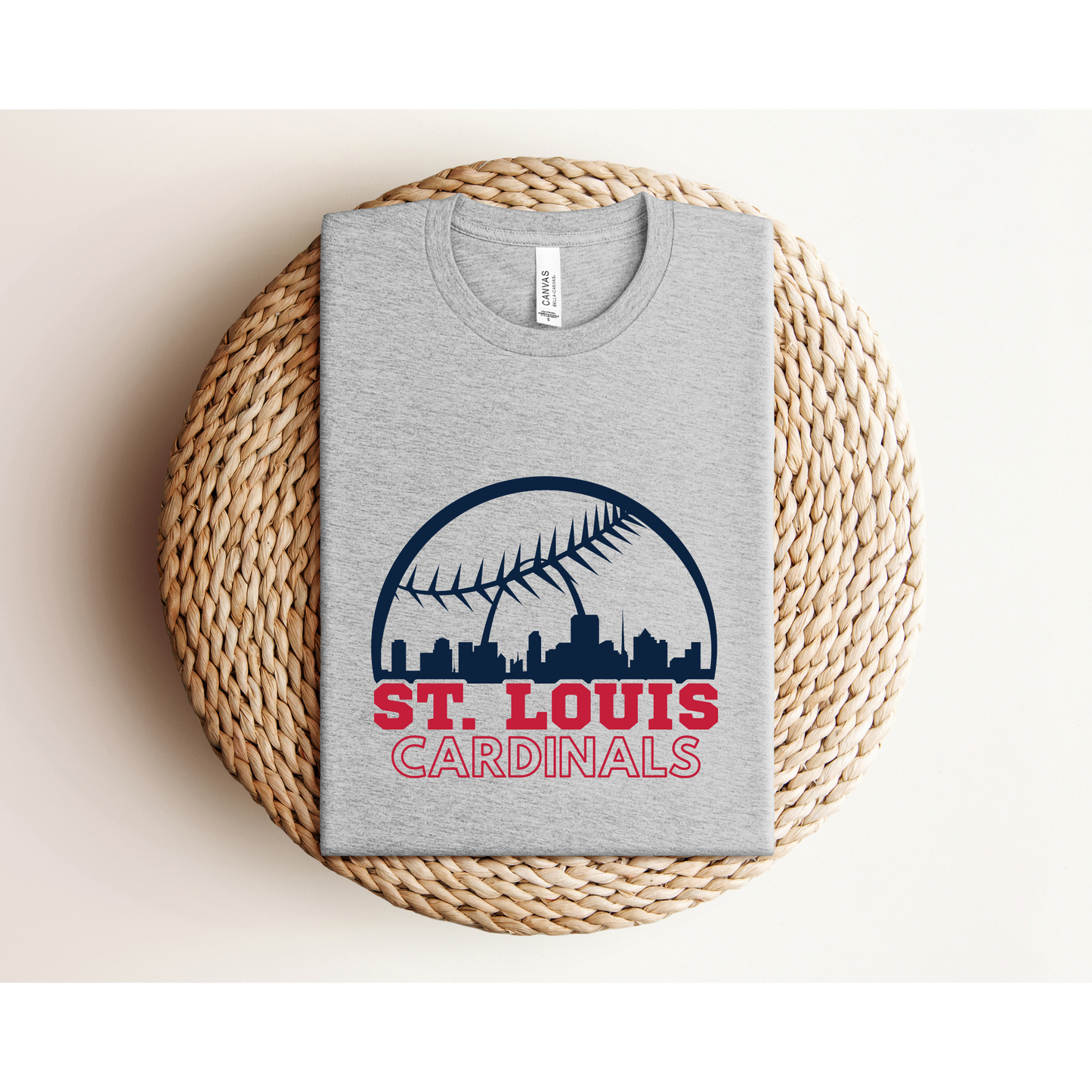 STL Skyline | Cardinals | Bella+Canvas XS-5XL