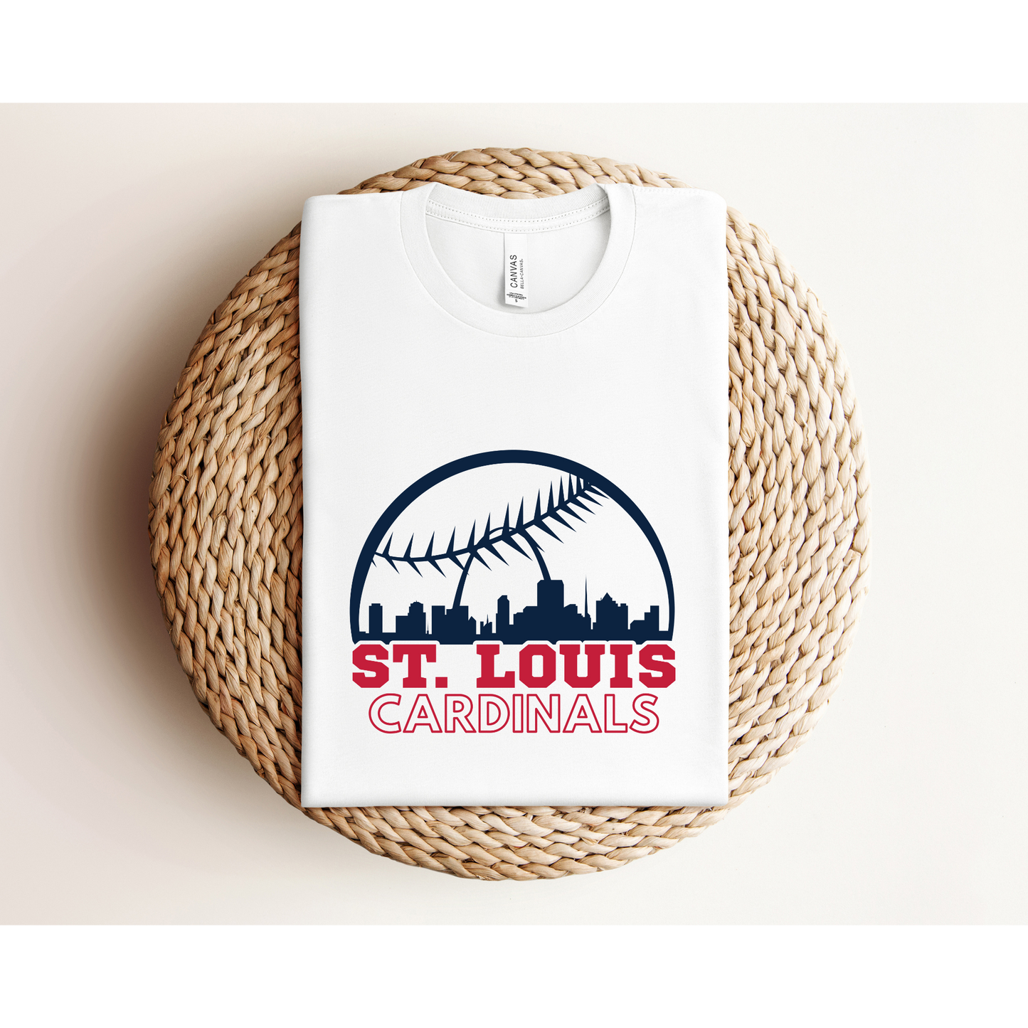 STL Skyline | Cardinals | Bella+Canvas XS-5XL