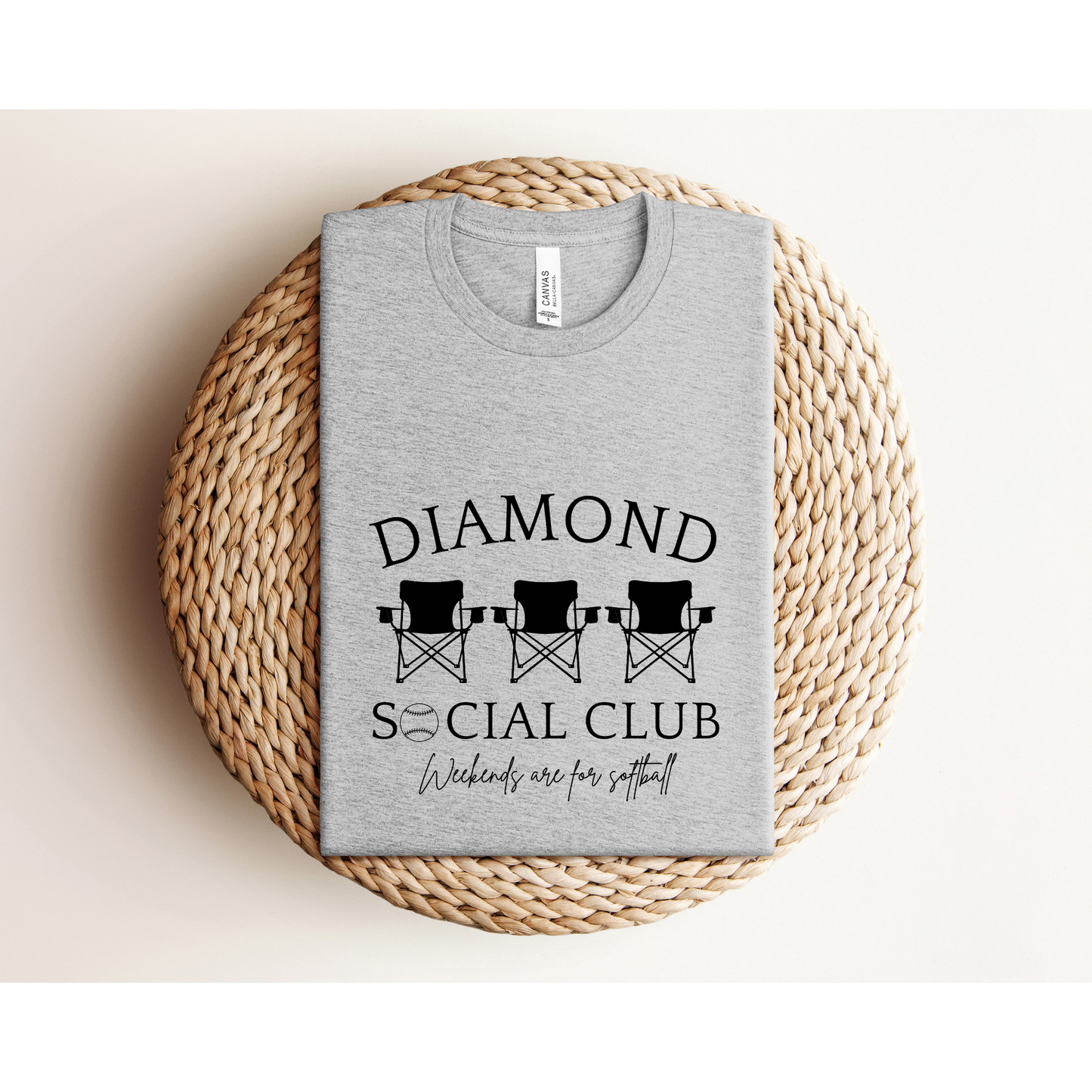 DIAMOND SOCIAL CLUB | Softball Mom | Bella+Canvas XS-5XL