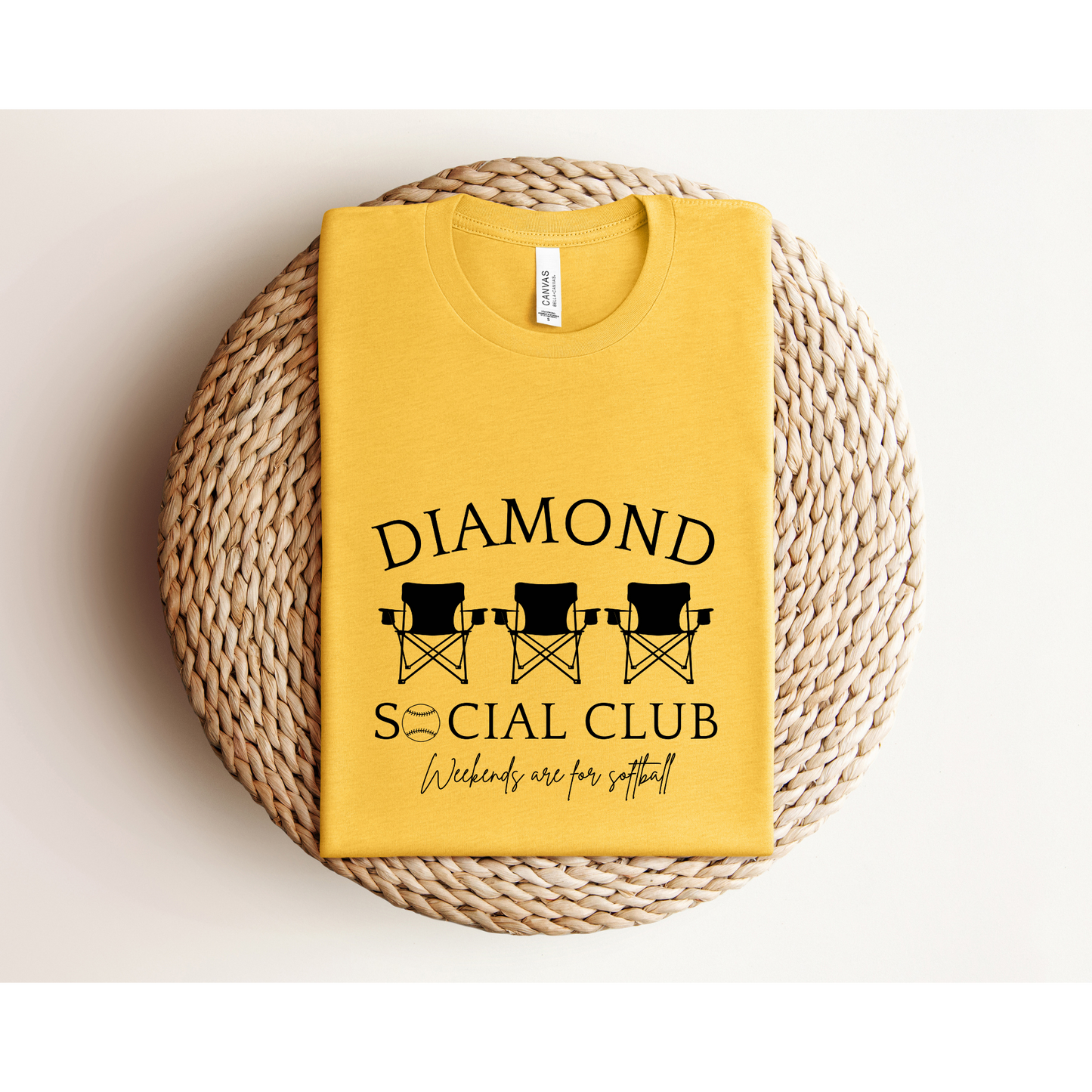 DIAMOND SOCIAL CLUB | Softball Mom | Bella+Canvas XS-5XL