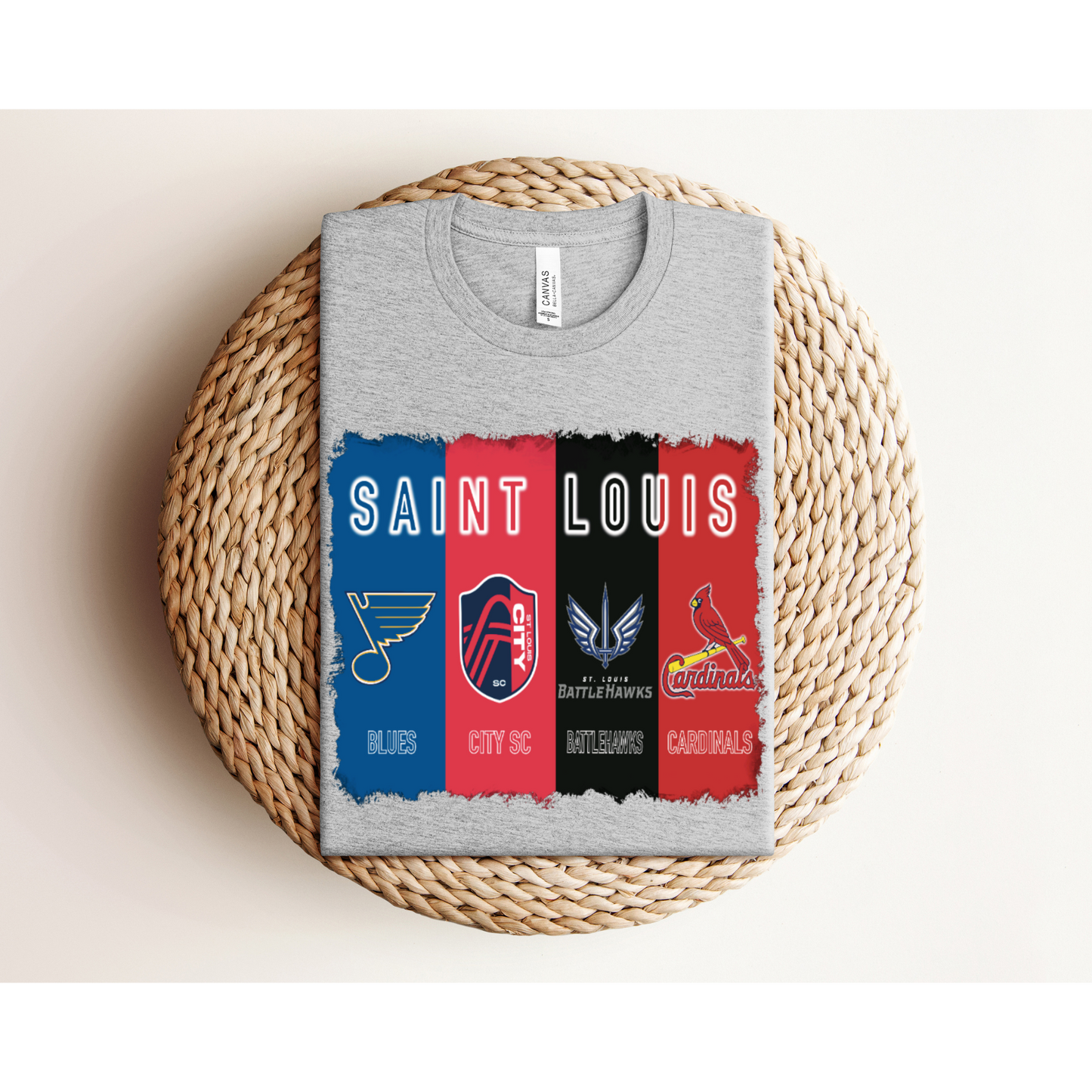 ST LOUIS TEAMS | Cardinals + St. Louis City + Blues + Battlehawks | Bella+Canvas XS-5XL